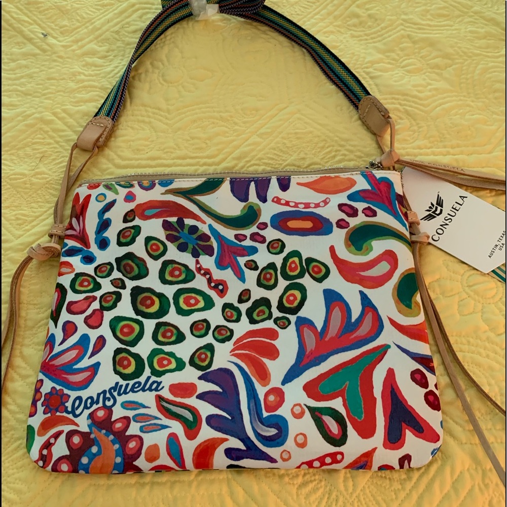 NWT Consuela Crossbody purse. Multi Color
